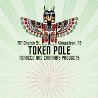 the logo for token pole tobacco and cannabis products